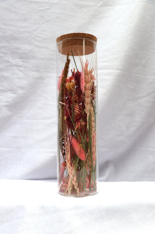 Flower Bottle Trockenblumen in Flasche Getrocknet Blumen Glasvase