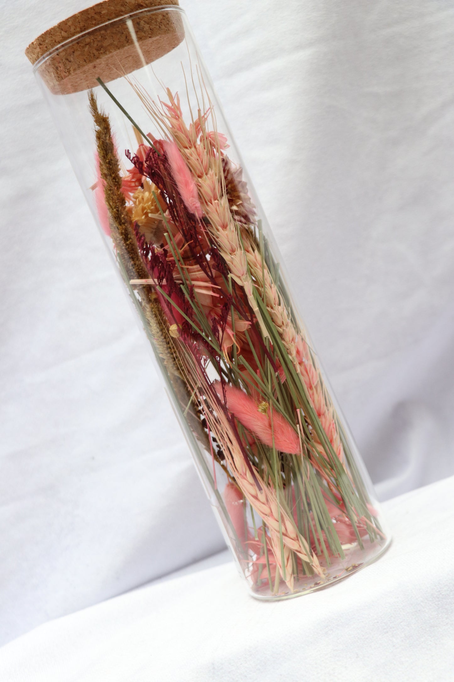 Flower Bottle Trockenblumen in Flasche Getrocknet Blumen Glasvase