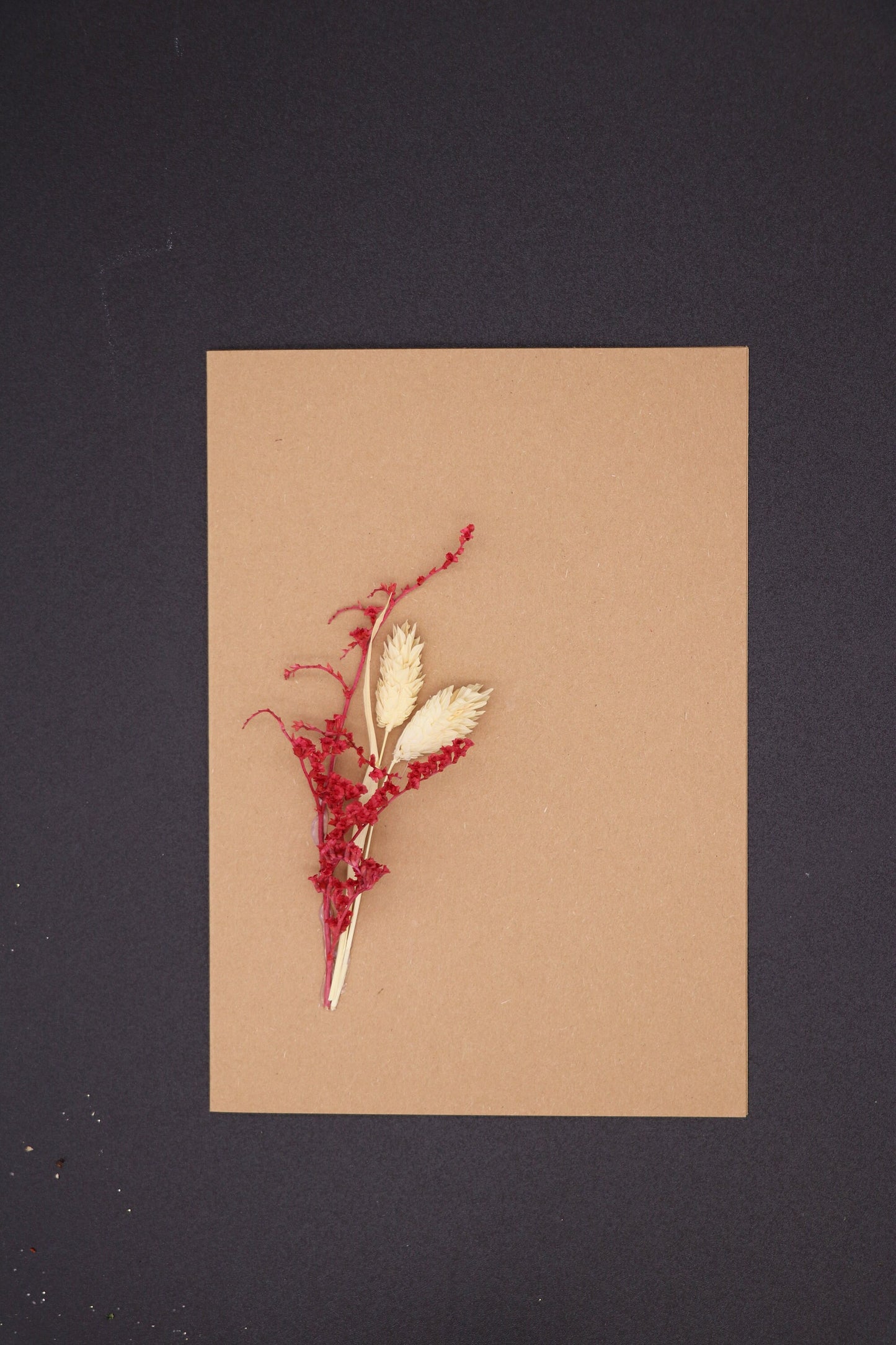 Karte mit Trockenblumen - Grußkarte Klappkarte Trockenblumenkarte Trockenblumenstrauß Postkarte Hochzeit Wedding Geburtstagskarte